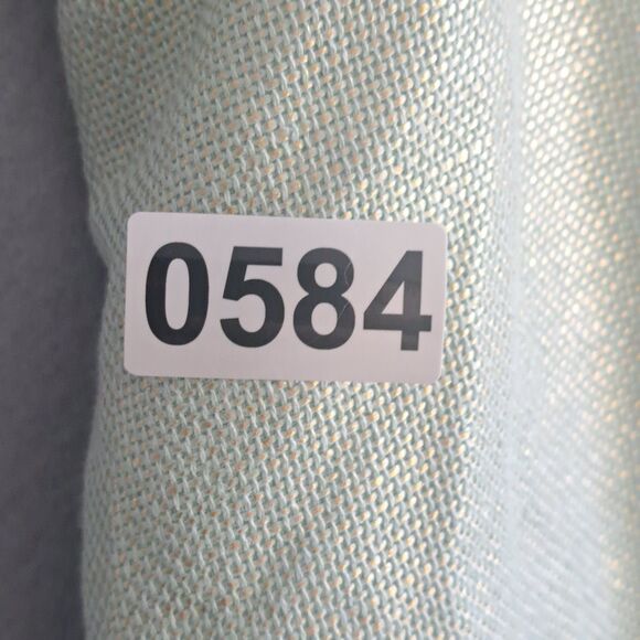 Maeve Anthropologie Shift Dress Women 14 Mint Metallic Green Linen Mentha Cutout - Picture 15 of 15